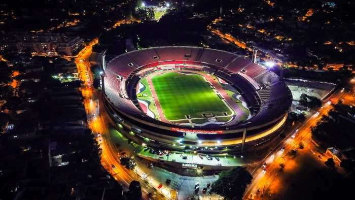 building stadium arena human person field brazil morumbi 2k 4k