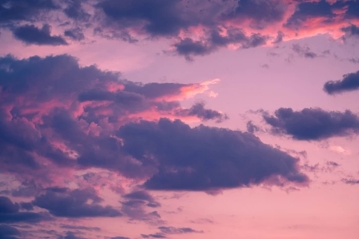 clouds illuminated with sunlight at sunset cloudscape pink 2k 4k 5k