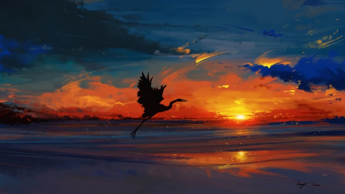 digital art illustration artwork Sun sun rays 2k 4k