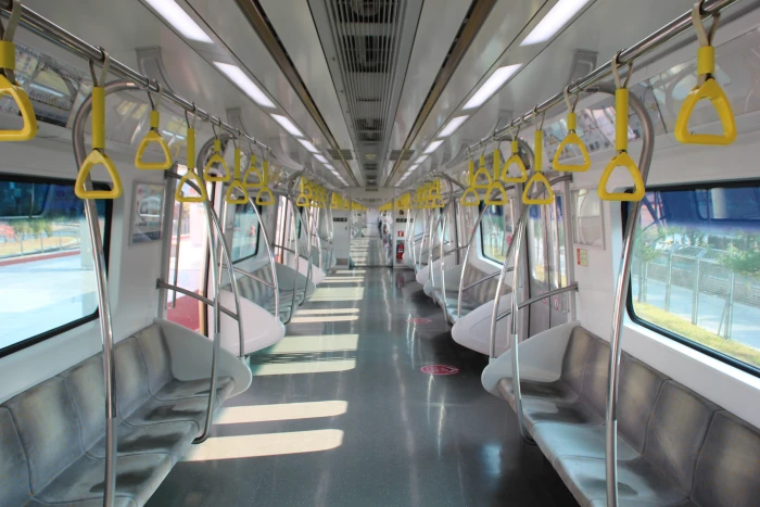 landscape photo of train interior subway republic korea 2k 4k 5k