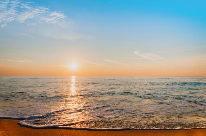 landscape tropical beach Sun sea 2k 4k