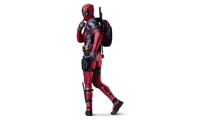 Marvel DeadPool illustration Action Ryan Reynolds Red Black 2k 4k 5k 8k