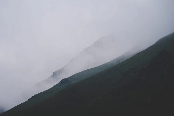 mountain scenery black top of white clouds cloudy 2k 4k 5k