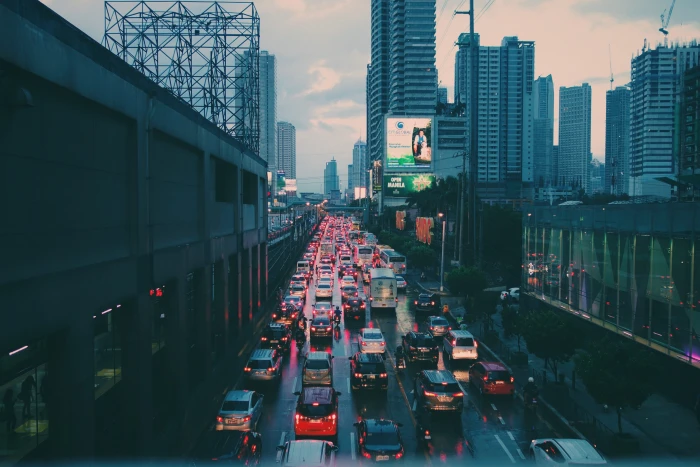 philippines metro manila traffic cars vehicles road city 2k 4k 5k
