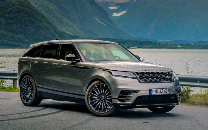 Range Rover Velar vehicle SUV car rims mountains transportation 2k 4k