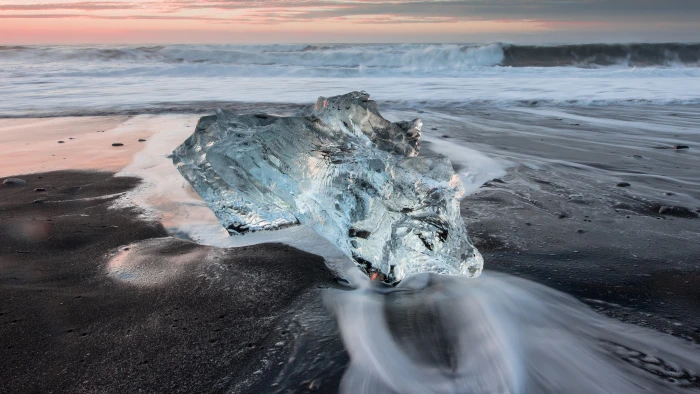 sea ice nature beach 2k 4k