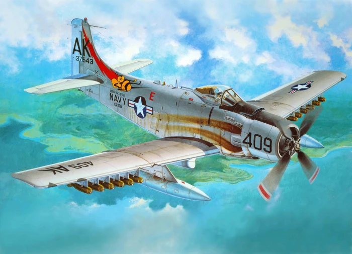 the plane art USA attack American BBC Douglas Navy century 2k 4k 5k