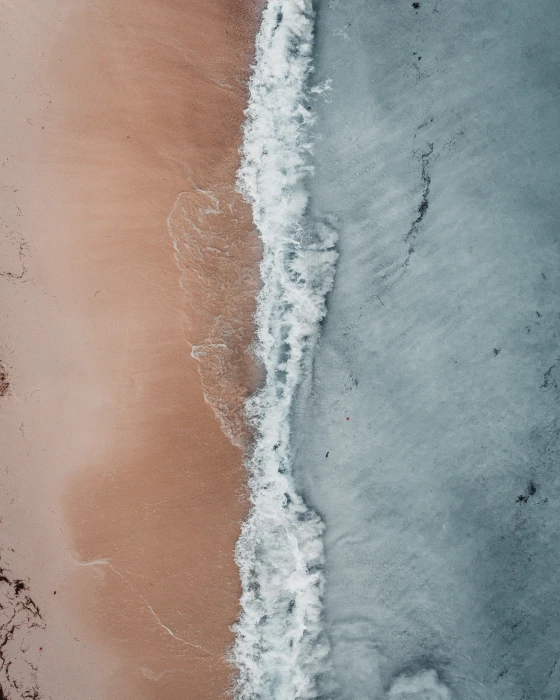 aerial beach sand water sea 2k