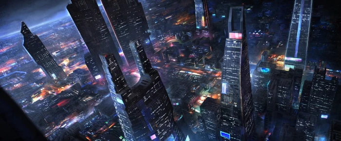 city building wallpaper science fiction futuristic artwork 2k 4k 5k