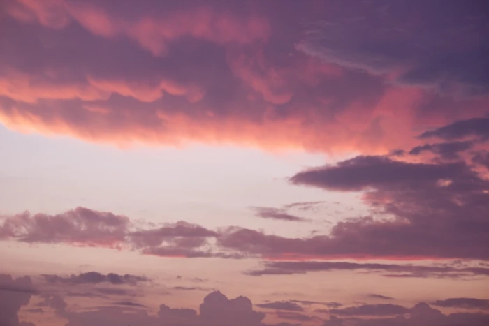 cloudy sunset scenery pink sky clouds nature cloud 2k 4k 5k