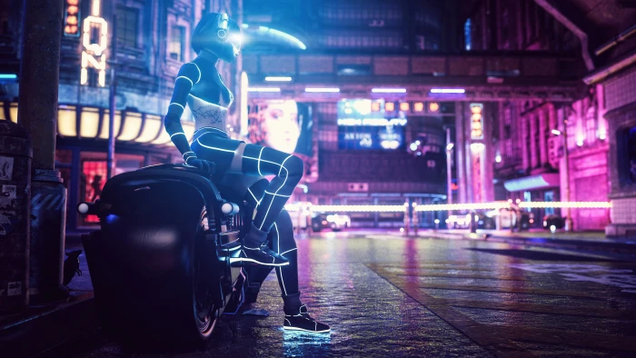 digital art artwork illustration futuristic city 2k 4k