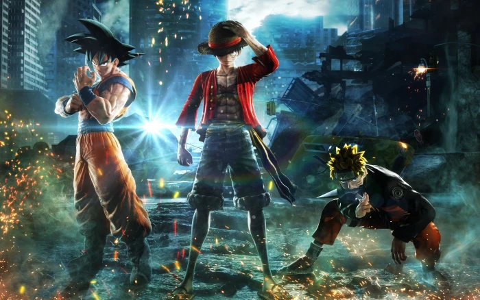 Jump Force Goku Naruto Luffy smoke physical structure 10 2k 4k
