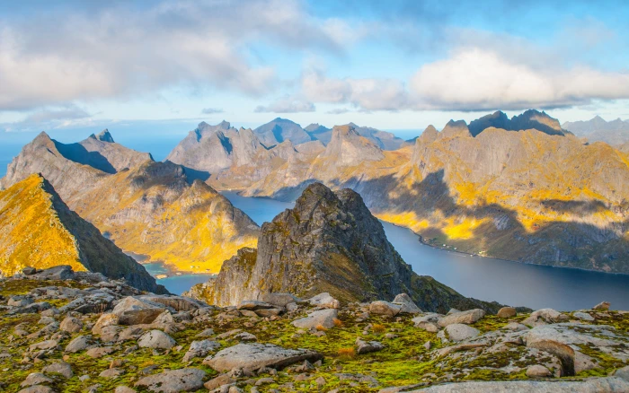 Lofoten Alps Norway Landscape Nature Rocky Mountains Mountain Peaks Fjords Ultra Hd Desktop Wallpapers For Computers Laptop Tablet And Mobile Phones 2k 4k