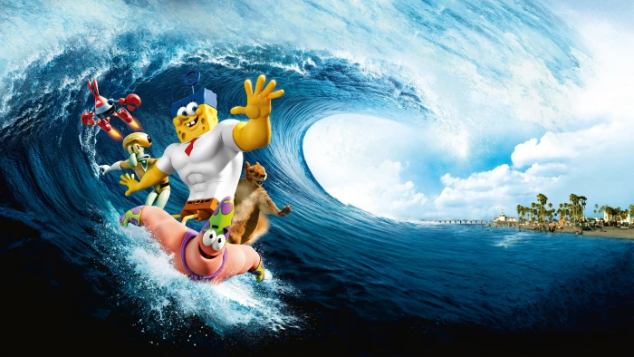 Spongebob Squarepants illustration the spongebob movie sponge out of water 2k 4k