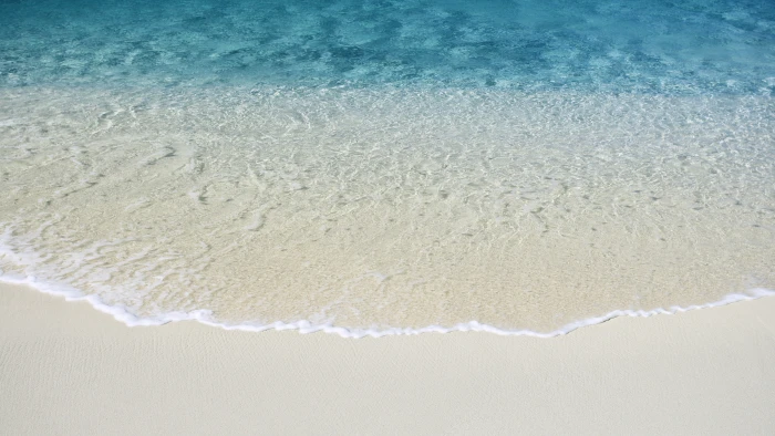 body of water crashing on white sand beach sea summer nature 2k 4k 5k