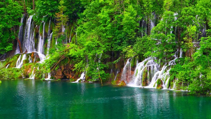 croatia europe waterfalls beautiful plitvice lakes amazing 2k 4k