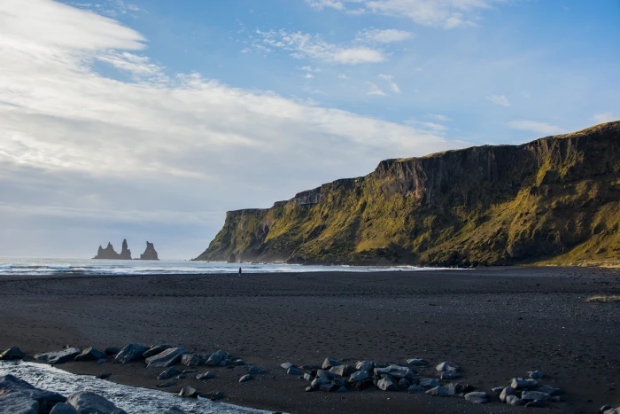 iceland vik black sand beach photography landscape sea 2k 4k 5k
