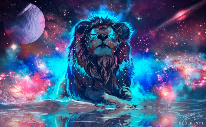 lion animals hd artist artwork digital art celebration 2k 4k