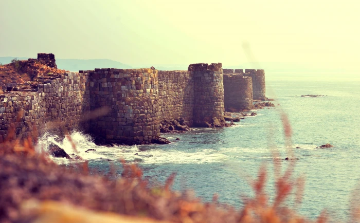 Sindhudurg Fort Maharashtra India brown concrete castle digital wallpaper 2k 4k 5k