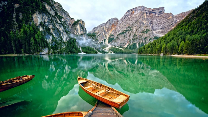 water resources lake braies prags dolomites south tyrol 2k 4k