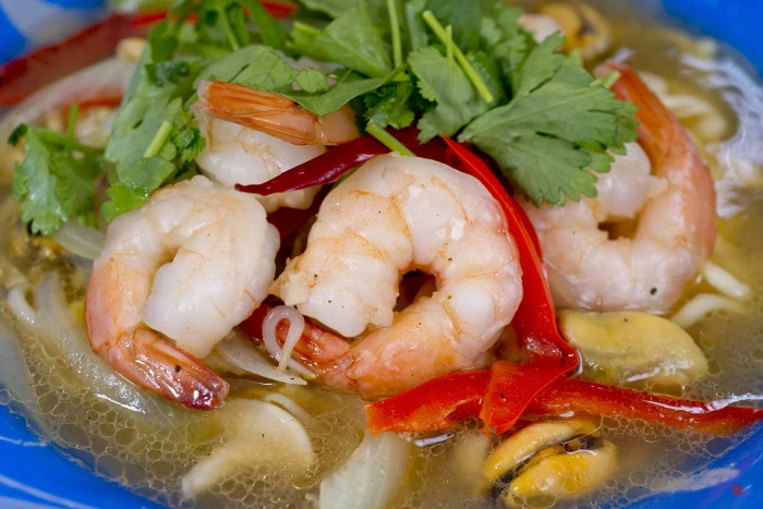 shrimp parsley vegetables seafood delicious red asia 2k 4k 5k