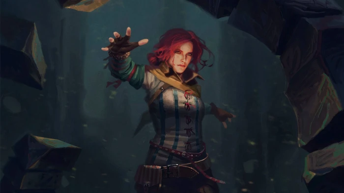 Triss Merigold The Witcher fantasy art 2k 4k 5k 8k
