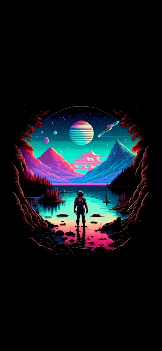 Planet View amoled minimalism