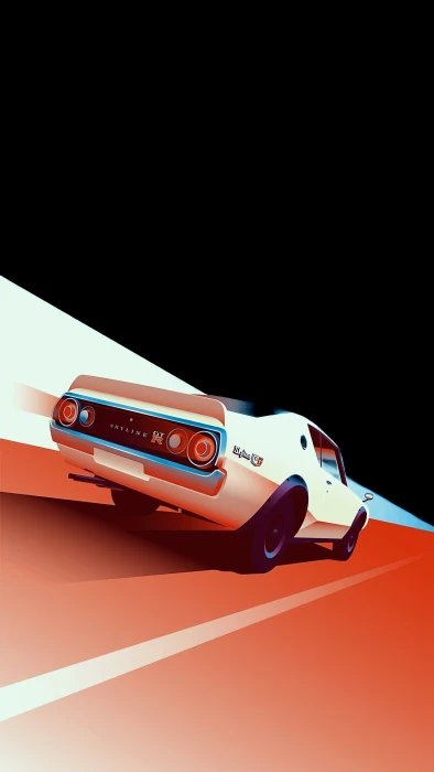 Nissan Skyline car amoled mobile 2k