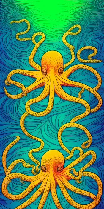 Psychedelic Hypno Octopus Stable Diffusion
