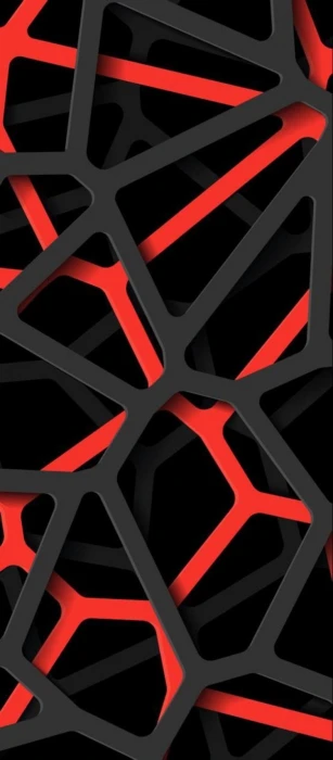 red black abstract mesh art digital