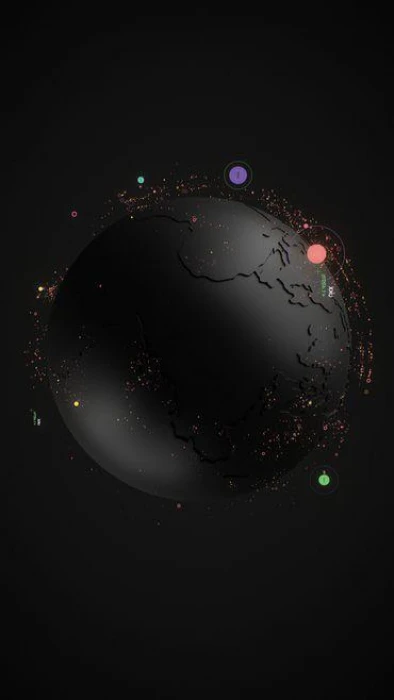 Dark Planet colors mobile wallpaper