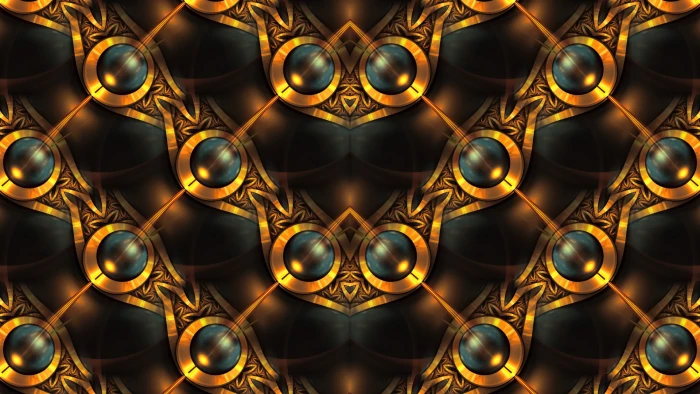 abstract fractal pattern symmetry digital art full frame 2k