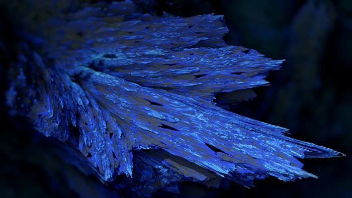 blue stone fragment Procedural Minerals dark abstract render 2k