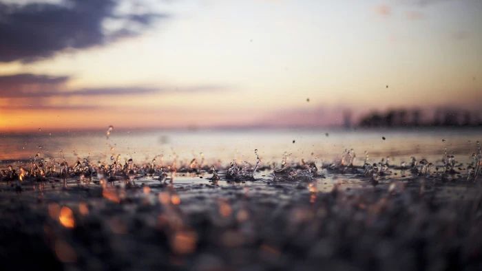 body of water untitled rain sunset photography macro nature 2k