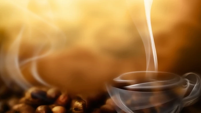 coffee beans couple drink brown heat Temperature backgrounds 2k