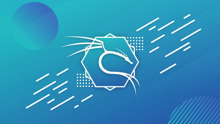 Kali Linux Backtrack blue background 2k 4k