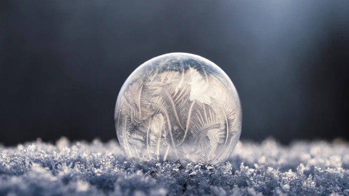macro frost frozen bubble soap bubbles photography winter 2k