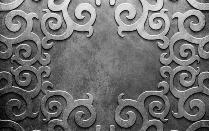metal patterns lines silver background iron Metal backgrounds 2k