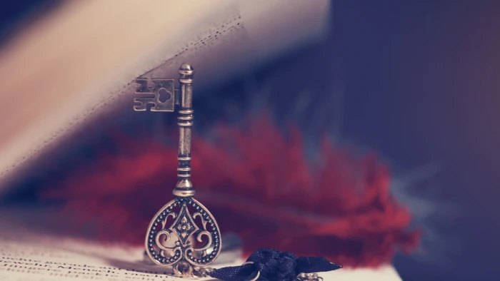 silver skeleton key grey on book keys macro books 2k 4k