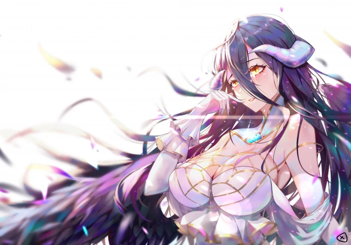 Albedo OverLord Overlord anime girls fantasy girl 2k 4k