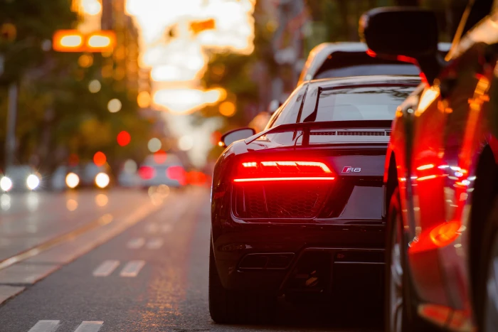 black vehicle car sports bokeh tail light downtown 39 2k 4k 5k
