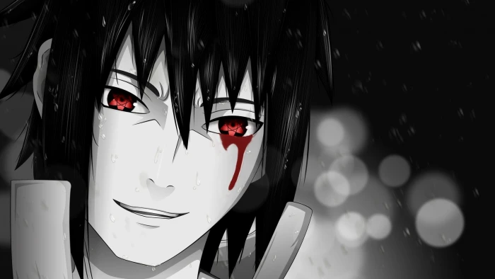 Bleeding Eyes Eternal Mangekyou Sharingan red eyes anime 2k