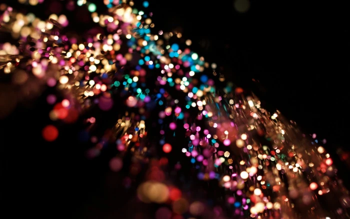 bokeh colorful blurred lights depth of field 2k