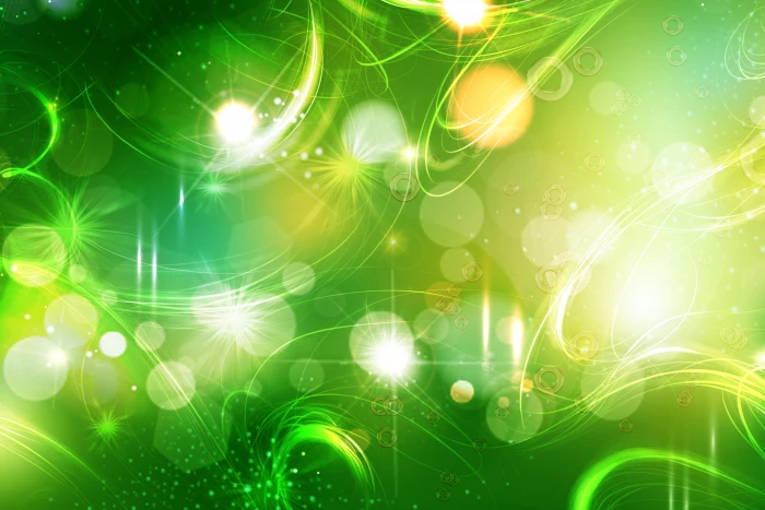 green bokeh abstract digital wallpaper glare shine circles 2k 4k 5k