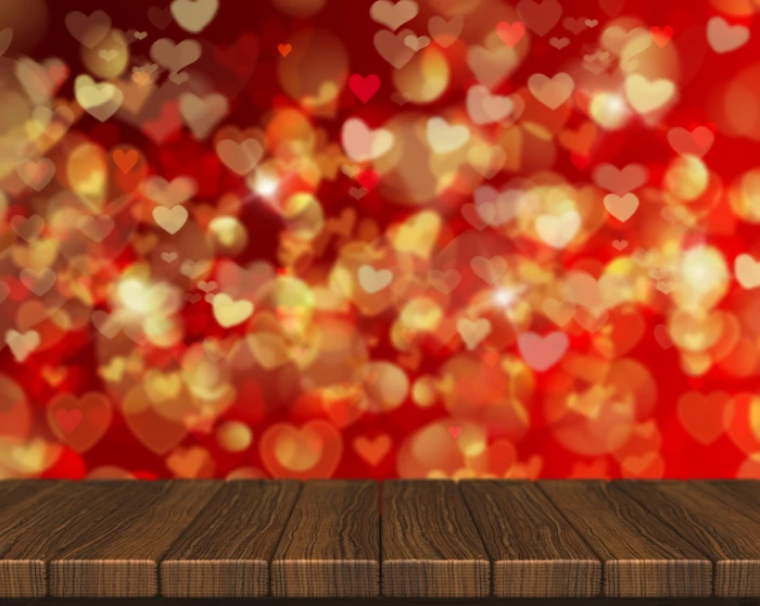 hearts red love background romantic bokeh Valentine s Day 2k 4k 5k