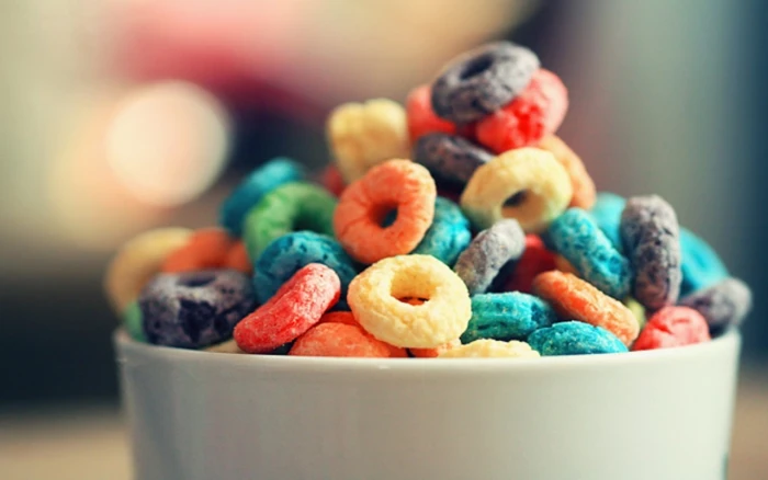 multicolored cereals assorted color on white ceramic bowl