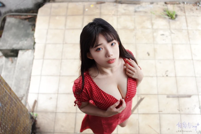 Ning Shioulin women model brunette long hair Asian looking at viewer 2k