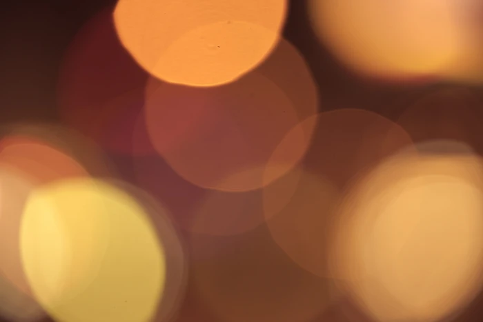 Real Lights Big Bokeh at Night abstract dark evening orange 2k 4k