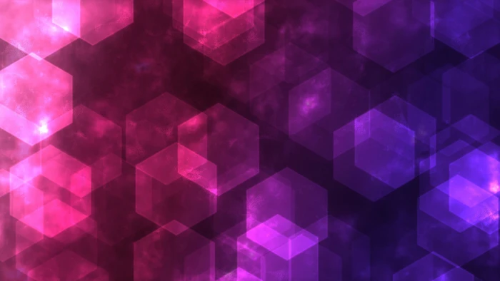 red and purple wallpaper bokeh hexagonal shape geometry reflections 2k