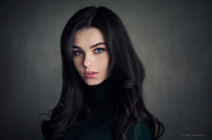 Sean Archer photography Bogdana looking at viewer brunette 2k